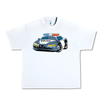 White police car Urban Heavy Tee - artisFamous
