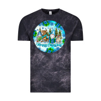 Cloud Black merry christmas Vintage Tee - CowhideDigitalArt
