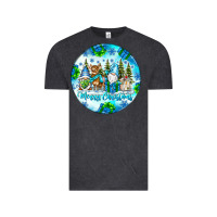 Vintage Black merry christmas Vintage Tee - CowhideDigitalArt