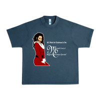 Midnight Navy All I Want for Christmas Is You Urban Heavy Tee - artisFamous