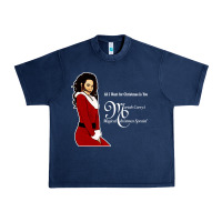 Navy All I Want for Christmas Is You Urban Heavy Tee - artisFamous