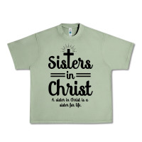 Oil Green sister in christ Urban Heavy Tee - artisFamous