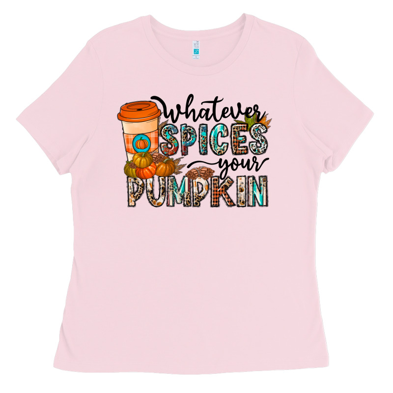 Whatever Spices Your Pumpkin Ladies Tee by CowhideDigitalArt | Teevron
