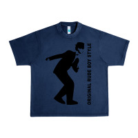 Navy Original Rude Boy Style Urban Heavy Tee - artisFamous