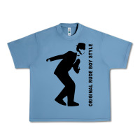 Pebble Blue Original Rude Boy Style Urban Heavy Tee - artisFamous
