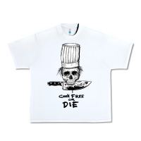 White bourdain cook free or die Urban Heavy Tee - artisFamous