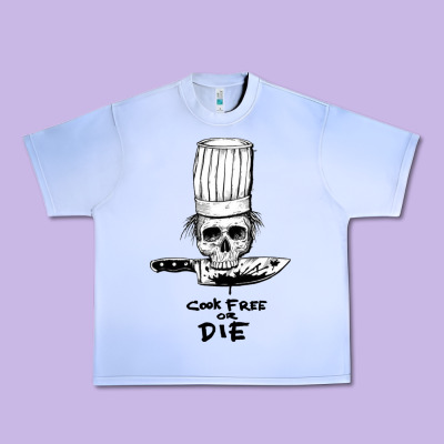 Bourdain Cook Free Or Die Urban Heavy Tee Designed By Artisfamous