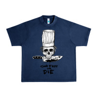 Navy bourdain cook free or die Urban Heavy Tee - artisFamous