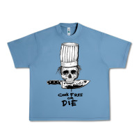 Pebble Blue bourdain cook free or die Urban Heavy Tee - artisFamous