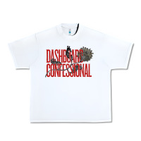 White DASHBOARD CONFESSIONAL Urban Heavy Tee - artisFamous