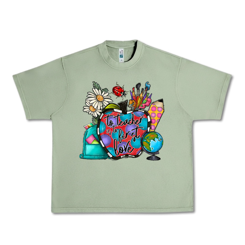 To Teacher Is To First Love Urban Heavy Tee by CowhideDigitalArt | Teevron