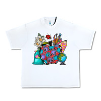 White to teacher is to first love Urban Heavy Tee - CowhideDigitalArt