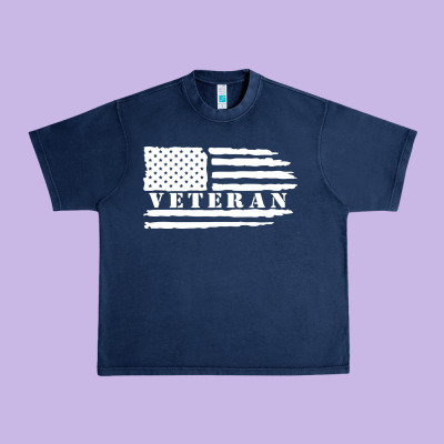 American Veteran, Patriotic American Tee, Army Style Sweatshirt Urban Heavy Tee Designed By Artisfamous
