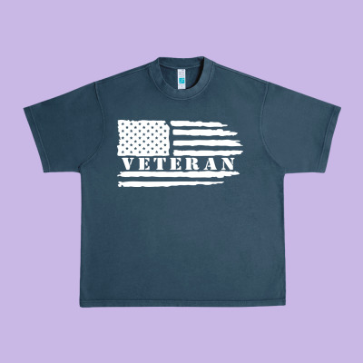American Veteran, Patriotic American Tee, Army Style Sweatshirt Urban Heavy Tee Designed By Artisfamous