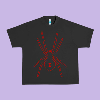 Black Widow Urban Heavy Tee Designed By Artisfamous