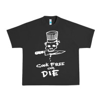 Pigment Black bourdain cook free or die Urban Heavy Tee - artisFamous