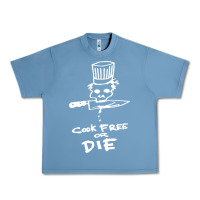 Pebble Blue bourdain cook free or die Urban Heavy Tee - artisFamous