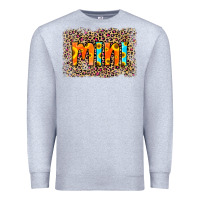 Heather Grey Leopard Sunflower Mimi Premium Sweatshirt - RanaPortraitStore