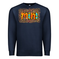 Navy Leopard Sunflower Mimi Premium Sweatshirt - RanaPortraitStore