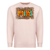 Pale Pink Leopard Sunflower Mimi Premium Sweatshirt - RanaPortraitStore