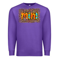 Purple Leopard Sunflower Mimi Premium Sweatshirt - RanaPortraitStore
