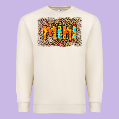 Leopard Sunflower Mimi Premium Sweatshirt Designed By Ranaportraitstore