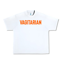 White vagitarian Urban Heavy Tee - artisFamous