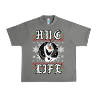 Fro.zen O.l.a.f Hug Life Ugly Christmas Sweater Style Shirt Urban Heavy Tee | Teevron