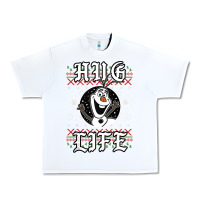 White fro.zen o.l.a.f hug life ugly christmas sweater style shirt Urban Heavy Tee - artisFamous