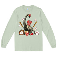 Matcha brachiosaurus with baseball Long Sleeve Tee - Artiststas