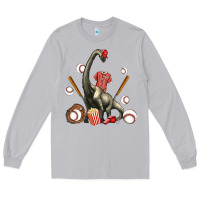 Moon Dust brachiosaurus with baseball Long Sleeve Tee - Artiststas