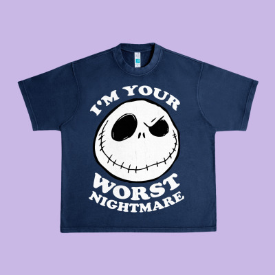J.a.c.k  Skel.ling.ton  Worst Nightmare T Shirt Urban Heavy Tee Designed By Artisfamous