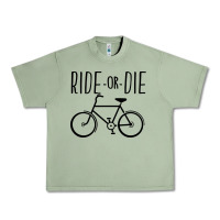 Oil Green ride or die bicycle Urban Heavy Tee - artisFamous