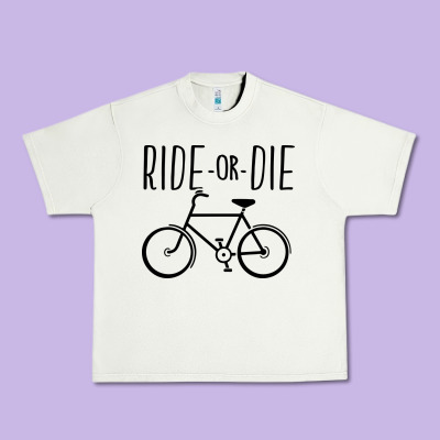 Ride Or Die Bicycle Urban Heavy Tee Designed By Artisfamous