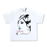 White Design barbra streisand Urban Heavy Tee - artisFamous