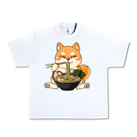 White shiba inu dog ramen Urban Heavy Tee - artisFamous