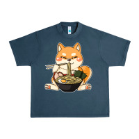 Midnight Navy shiba inu dog ramen Urban Heavy Tee - artisFamous