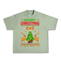 Oil Green merry christmas Urban Heavy Tee - artisFamous