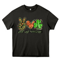 Asphalt peace love shamrock Heavy Core Tee - FaDigitalArtStudio