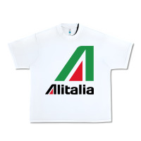 White alitalia Urban Heavy Tee - artisFamous