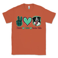 Copper Peace Love Border Collie Classic Tee - Jasminsmagicworld