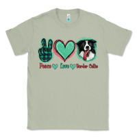 Matcha Peace Love Border Collie Classic Tee - Jasminsmagicworld