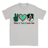 Moon Dust Peace Love Border Collie Classic Tee - Jasminsmagicworld