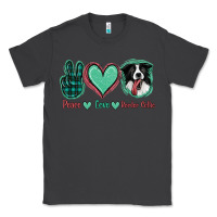 Smoke Peace Love Border Collie Classic Tee - Jasminsmagicworld
