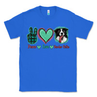 True Royal Peace Love Border Collie Classic Tee - Jasminsmagicworld