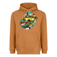 Meerkat west virginia map sunflower cactus serape Heavyweight Hoodie - RanaPortraitStore