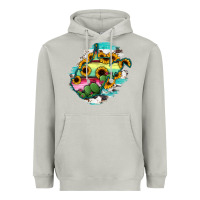 Moon Dust west virginia map sunflower cactus serape Heavyweight Hoodie - RanaPortraitStore