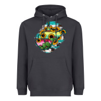 Smoke west virginia map sunflower cactus serape Heavyweight Hoodie - RanaPortraitStore