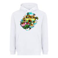 White west virginia map sunflower cactus serape Heavyweight Hoodie - RanaPortraitStore