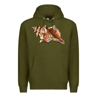 Army Green sea   shell Premium Hoodie - BarkalooDesign